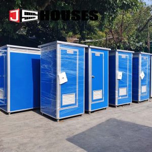 Portable container toilet unit